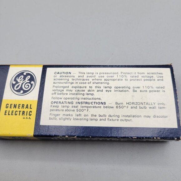 GE 120V 500W and Sylvania 120V 600W Quartzline Lamps GOK Editor Lamp Lot - Picture 7 of 12
